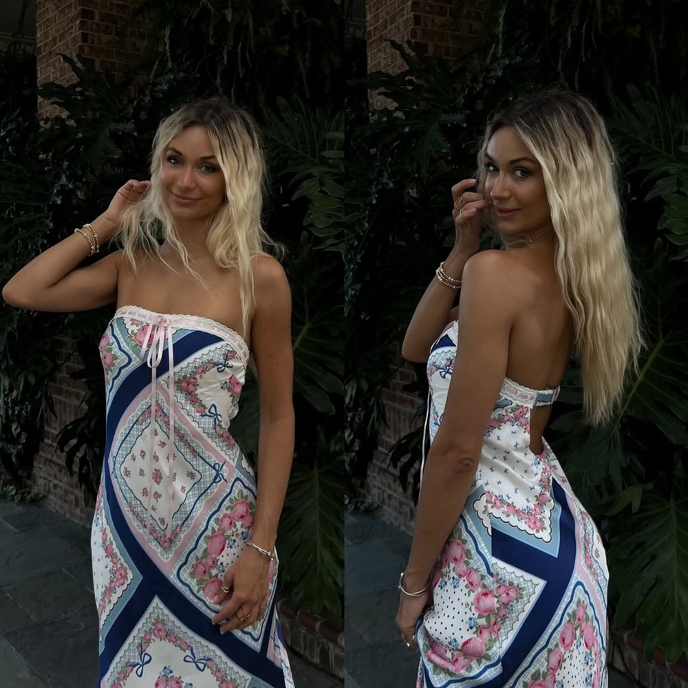 For Love And Lemons Daisy Mae Strapless midi slip dress - Picture 4 of 16